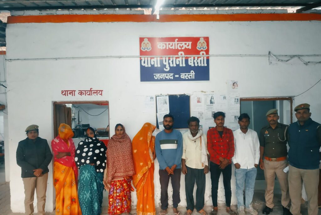 थाना पुरानी बस्ती पुलिस कार्रवाई