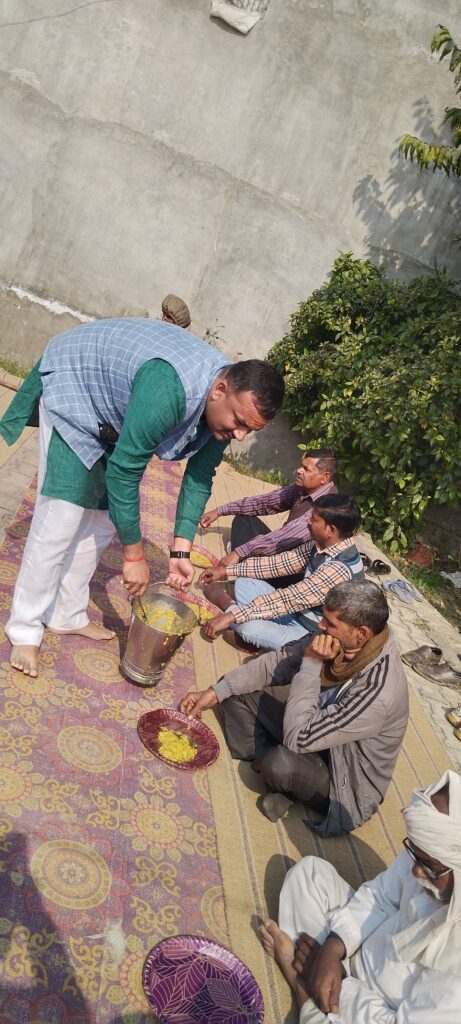 कैली अस्पताल स्थित रघुवंश पुरी शिव मंदिर में RSS द्वारा आयोजित मकर संक्रांति उत्सव